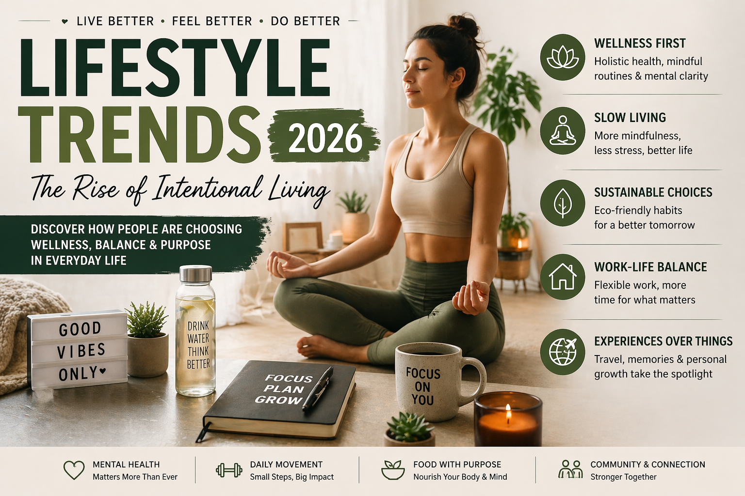 Lifestyle Trends 2026: Wellness, Slow Living & the Rise of Intentional Life