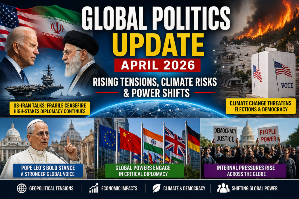 Global Politics Update (April 2026): Rising Tensions, Climate Risks & Power Shifts